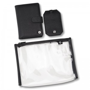 Portofele & Huse pentru pașapoarte Samsonite Passport Cover and ID Tag Gift Set Negrii | 382695-QNB