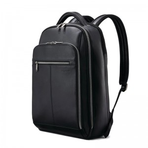Rucsacuri Laptop Samsonite Clasici Piele Backpack Negrii | 867513-TRM