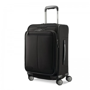 Trolere Softside Samsonite Silhouette 17 Carry-On Spinner Negrii | 410598-ZRY